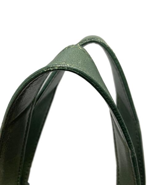 Maison Margiela（メゾンマルジェラ）Maison Margiela (メゾンマルジェラ) ICONS SHOPPING CLUTCH/トートバッグ グリーンの古着・服飾アイテム