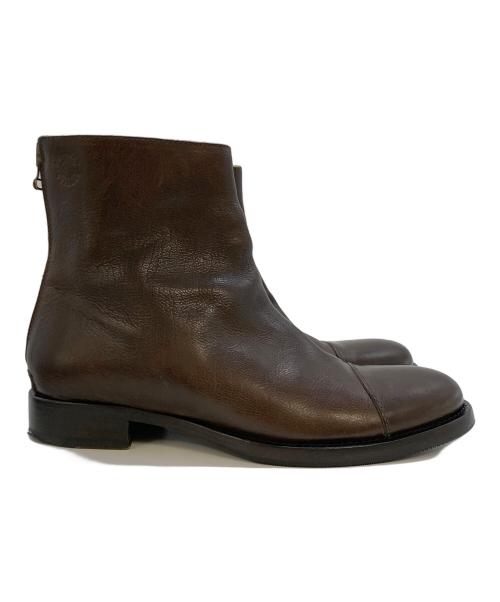 BUTTERO（ブッテロ）BUTTERO (ブッテロ) バックジップブーツ ブラウン サイズ:SIZE40の古着・服飾アイテム