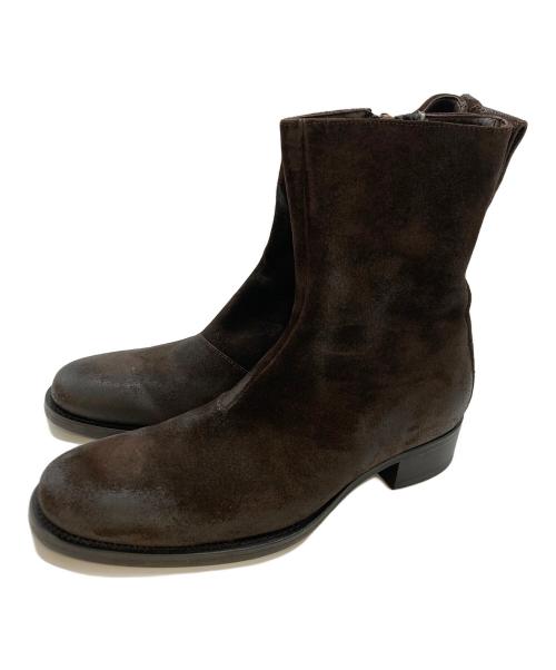 BUTTERO（ブッテロ）BUTTERO (ブッテロ) バックジップブーツ ブラウン サイズ:SIZE41の古着・服飾アイテム
