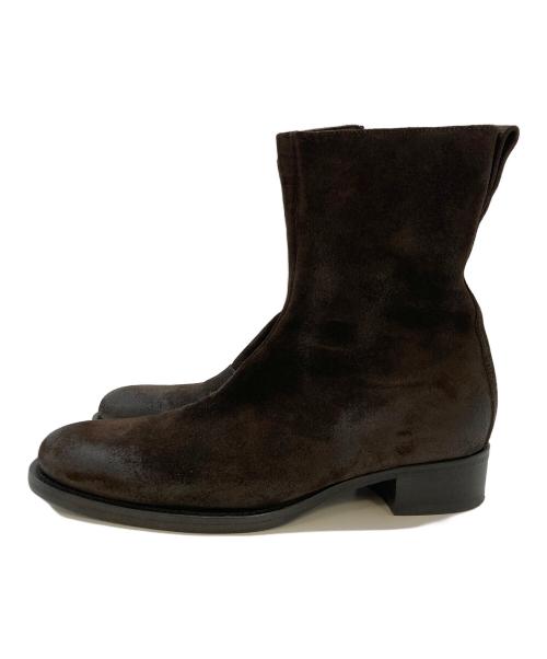 BUTTERO（ブッテロ）BUTTERO (ブッテロ) バックジップブーツ ブラウン サイズ:SIZE41の古着・服飾アイテム
