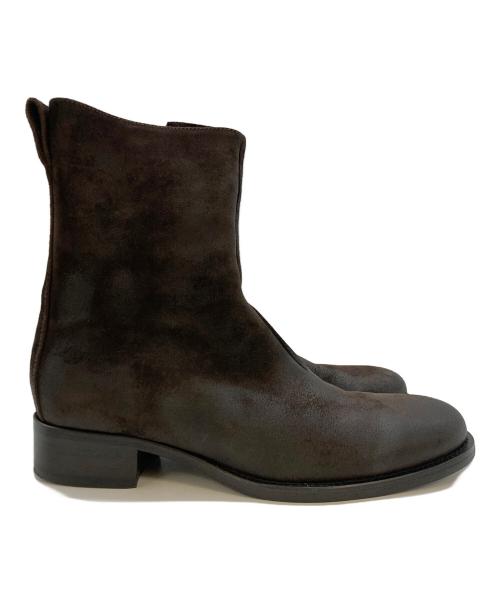 BUTTERO（ブッテロ）BUTTERO (ブッテロ) バックジップブーツ ブラウン サイズ:SIZE41の古着・服飾アイテム