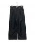 jieda（ジエダ）の古着「WIDE ONE TUCK STRAIGHT PANTS」｜ブラック