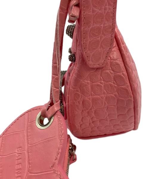 BALENCIAGA（バレンシアガ）BALENCIAGA (バレンシアガ) LE CAGOLE XS ショルダーバッグ ピンク サイズ:実寸サイズをご参照下さい。の古着・服飾アイテム