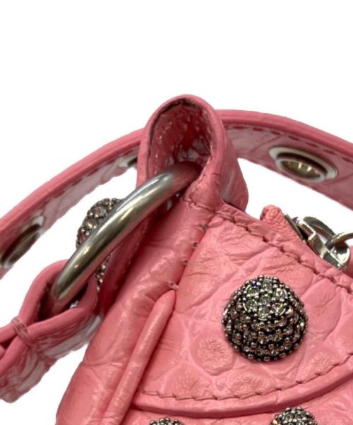 BALENCIAGA（バレンシアガ）BALENCIAGA (バレンシアガ) LE CAGOLE XS ショルダーバッグ ピンク サイズ:実寸サイズをご参照下さい。の古着・服飾アイテム