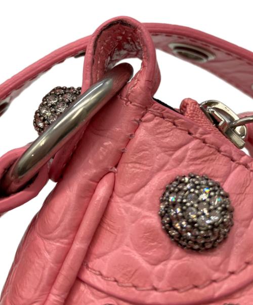 BALENCIAGA（バレンシアガ）BALENCIAGA (バレンシアガ) LE CAGOLE XS ショルダーバッグ ピンク サイズ:実寸サイズをご参照下さい。の古着・服飾アイテム