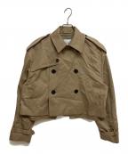 HYKEハイク）の古着「CROPPED TRENCH COAT / BIG FIT　252-17556」｜ブラウン