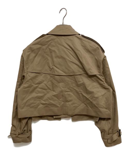 HYKE（ハイク）HYKE (ハイク) CROPPED TRENCH COAT / BIG FIT　252-17556 ブラウン サイズ:SIZE2の古着・服飾アイテム