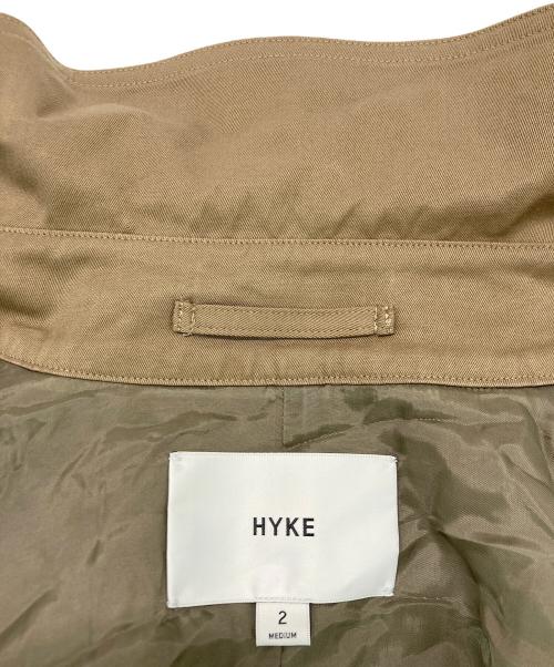 HYKE（ハイク）HYKE (ハイク) CROPPED TRENCH COAT / BIG FIT　252-17556 ブラウン サイズ:SIZE2の古着・服飾アイテム