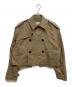 HYKE（ハイク）の古着「CROPPED TRENCH COAT / BIG FIT　252-17556」｜ブラウン