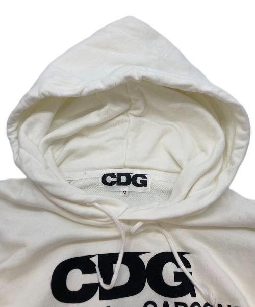 CDG（シーディージー）CDG (シーディージー) パーカー ホワイト サイズ:SIZE Mの古着・服飾アイテム