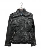 GUILD PRIMEギルドプライム）の古着「レザージャケット」｜ブラック