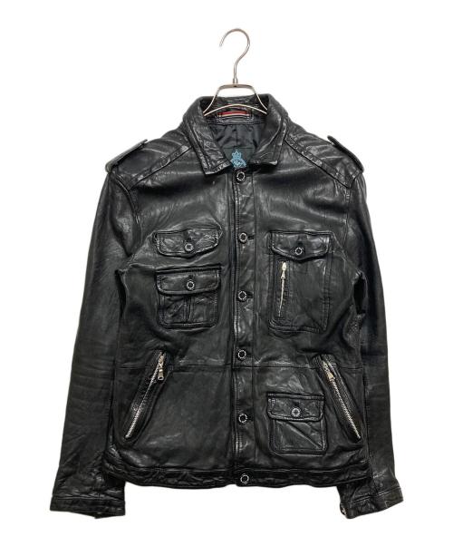 GUILD PRIME（ギルドプライム）GUILD PRIME (ギルドプライム) レザージャケット ブラック サイズ:SIZE3の古着・服飾アイテム