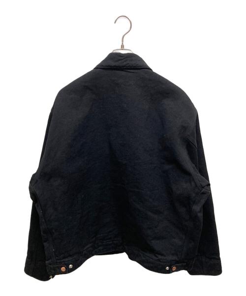 COMOLI（コモリ）COMOLI (コモリ) ブラックデニム ジップショートジャケット ブラック サイズ:SIZE3の古着・服飾アイテム