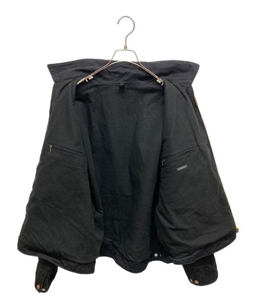 COMOLI（コモリ）COMOLI (コモリ) ブラックデニム ジップショートジャケット ブラック サイズ:SIZE3の古着・服飾アイテム