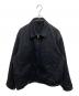 COMOLI（コモリ）の古着「ブラックデニム ジップショートジャケット」｜ブラック