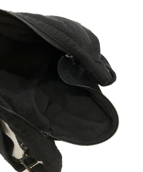 COMOLI（コモリ）COMOLI (コモリ) シルクネップウエストバッグ ブラックの古着・服飾アイテム