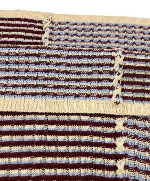 Ameri VINTAGE（アメリヴィンテージ）Ameri VINTAGE (アメリヴィンテージ) URAOMOTE MIX HAND STITCH DRESS ブラウン×ベージュ サイズ:SIZE Mの古着・服飾アイテム