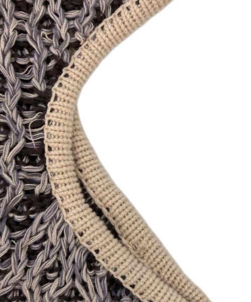 TODAYFUL（トゥデイフル）TODAYFUL (トゥデイフル) Lowgauge Honeycomb Knitdress ブラウン×ベージュ サイズ:SIZE38の古着・服飾アイテム