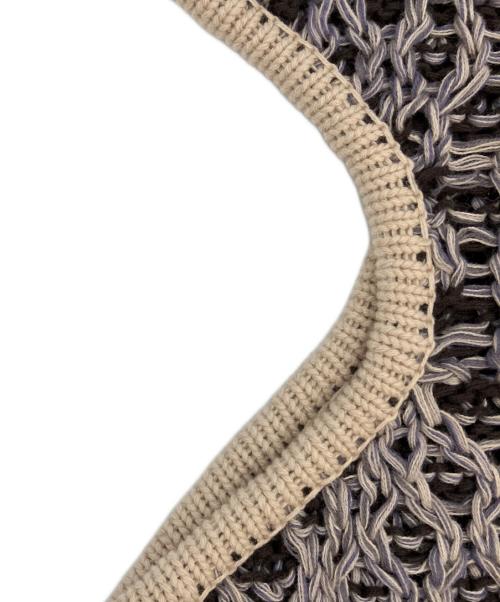 TODAYFUL（トゥデイフル）TODAYFUL (トゥデイフル) Lowgauge Honeycomb Knitdress ブラウン×ベージュ サイズ:SIZE38の古着・服飾アイテム