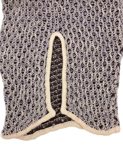 TODAYFUL（トゥデイフル）TODAYFUL (トゥデイフル) Lowgauge Honeycomb Knitdress ブラウン×ベージュ サイズ:SIZE38の古着・服飾アイテム