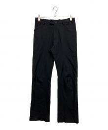 SUNSEA（サンシー）の古着「N.M THICKENED w/耳 TEKETEKE LONG PANTS」｜ブラック