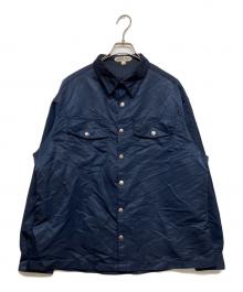 LANDLORD（ランドロード）の古着「ナイロンシャツジャケット」｜ネイビー