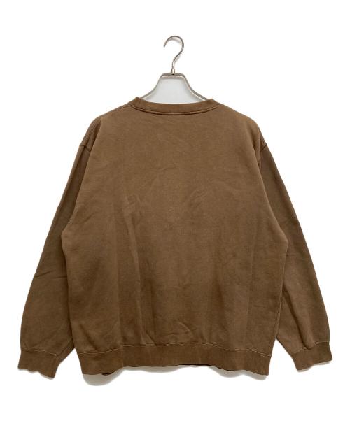 stussy（ステューシー）stussy (ステューシー) Sロゴラバープリントスウェット ブラウン サイズ:SIZE Lの古着・服飾アイテム
