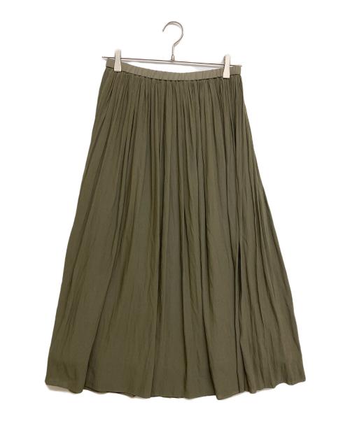 BEARD.SLEY（ビアズリー）BEARD.SLEY (ビアズリー) ロングひだスカート カーキ サイズ:SIZE Freeの古着・服飾アイテム