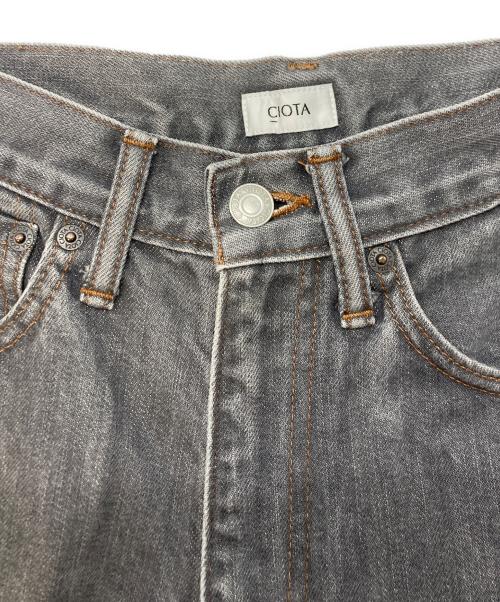 CIOTA（シオタ）CIOTA (シオタ) スビンコットン 13.5oz ハイウエストデニム グレー サイズ:SIZE 25の古着・服飾アイテム