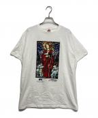 FRUIT OF THE LOOMフルーツオブザルーム）の古着「American Bible Society/バイブルアートTシャツ」｜ホワイト
