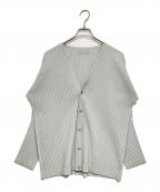 HOMME PLISSE ISSEY MIYAKEオム プリッセ イッセイ ミヤケ）の古着「BASICSプリーツカーディガン」｜グレー