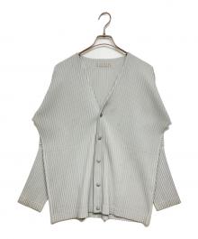 HOMME PLISSE ISSEY MIYAKE（オム プリッセ イッセイ ミヤケ）の古着「BASICSプリーツカーディガン」｜グレー