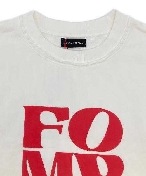 MAISON SPECIAL（メゾンスペシャル）MAISON SPECIAL (メゾンスペシャル) FOAM Puff Printing Pullover ホワイト サイズ:SIZE Free 未使用品の古着・服飾アイテム