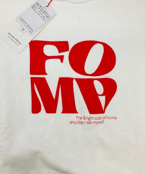 MAISON SPECIAL（メゾンスペシャル）MAISON SPECIAL (メゾンスペシャル) FOAM Puff Printing Pullover ホワイト サイズ:SIZE Free 未使用品の古着・服飾アイテム