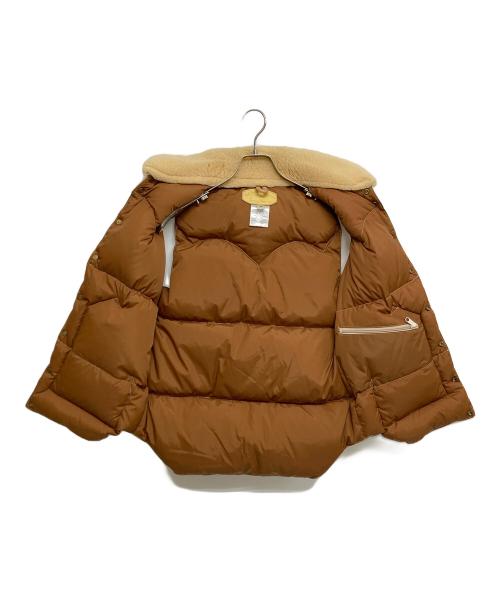 RockyMountainFeatherBed（ロッキーマウンテンフェザーベッド）RockyMountainFeatherBed (ロッキーマウンテンフェザーベッド) Christy Vest/ダウンベスト　450-452-20 ベージュ×ブラウン サイズ:SIZE38の古着・服飾アイテム
