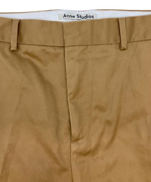Acne studios（アクネ ストゥディオズ）Acne studios (アクネ ストゥディオズ) PINOT CO TROUSERSストレートパンツ ベージュ サイズ:SIZE 48の古着・服飾アイテム