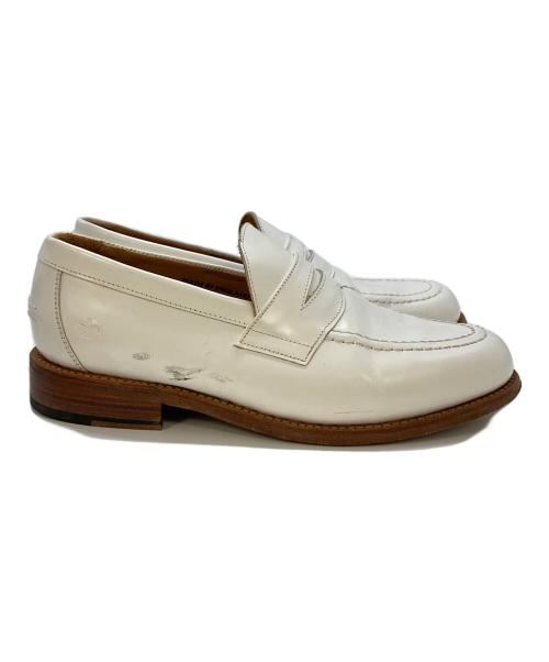 SANDERS（サンダース）SANDERS (サンダース) ローファー ホワイト サイズ:SIZE7　1/2の古着・服飾アイテム
