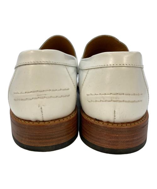 SANDERS（サンダース）SANDERS (サンダース) ローファー ホワイト サイズ:SIZE7　1/2の古着・服飾アイテム