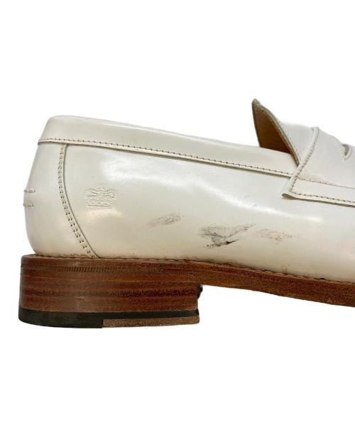 SANDERS（サンダース）SANDERS (サンダース) ローファー ホワイト サイズ:SIZE7　1/2の古着・服飾アイテム