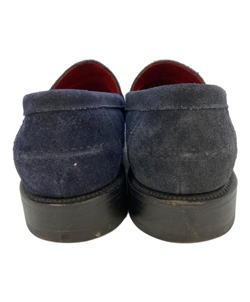 SANDERS（サンダース）SANDERS (サンダース) スエードコインローファー/SADDLE LOAFER ネイビー サイズ:SIZE7の古着・服飾アイテム
