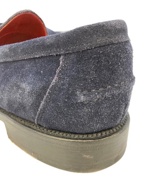 SANDERS（サンダース）SANDERS (サンダース) スエードコインローファー/SADDLE LOAFER ネイビー サイズ:SIZE7の古着・服飾アイテム