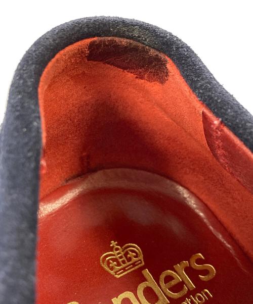 SANDERS（サンダース）SANDERS (サンダース) スエードコインローファー/SADDLE LOAFER ネイビー サイズ:SIZE7の古着・服飾アイテム