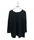 s'yteサイト）の古着「クルーネック ラグランスウェット」｜ブラック