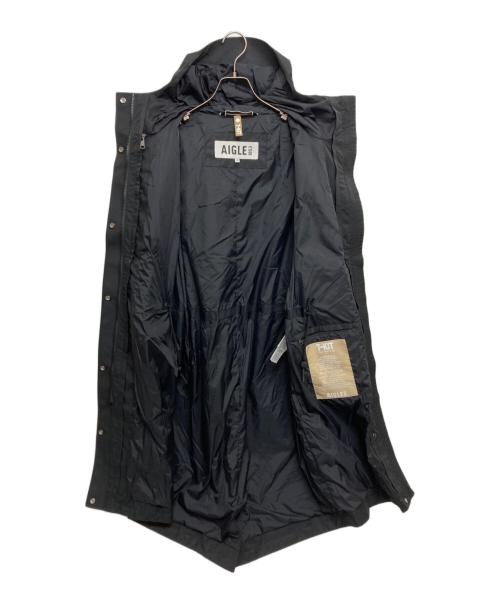 AIGLE（エーグル）AIGLE (エーグル) 透湿防水 ロングフーデッドフィッシュテールジャケット　ZBFBL94-PU ブラック サイズ:SIZE 38の古着・服飾アイテム