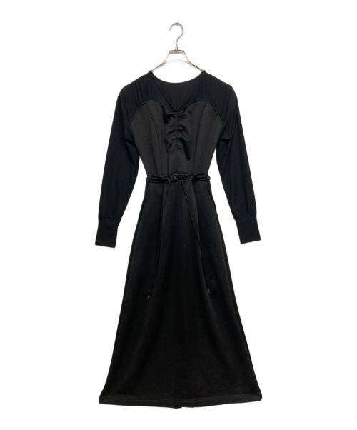 Ameri（アメリ）Ameri (アメリ) UND DOCKING DESIGN SWEAT DRESS ブラック サイズ:SIZE Sの古着・服飾アイテム