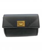 BALENCIAGAバレンシアガ）の古着「Rodeoフラップカードホルダー」｜ブラック
