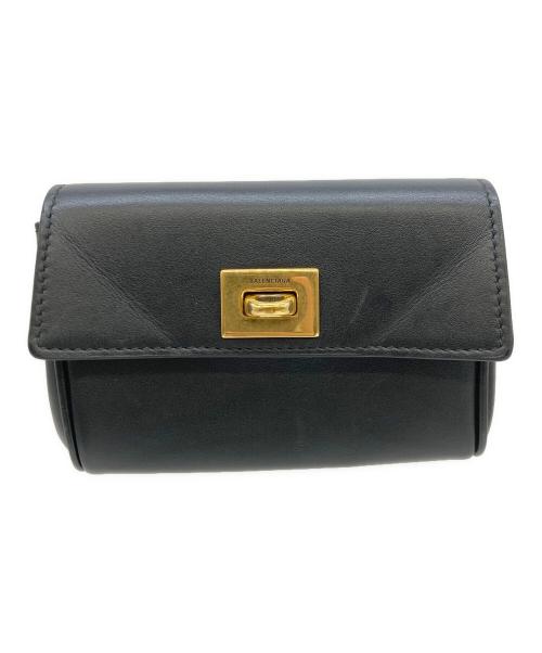 BALENCIAGA（バレンシアガ）BALENCIAGA (バレンシアガ) Rodeoフラップカードホルダー ブラックの古着・服飾アイテム