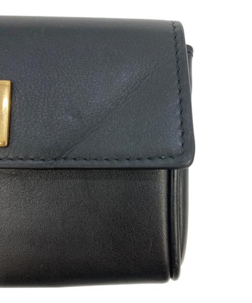 BALENCIAGA（バレンシアガ）BALENCIAGA (バレンシアガ) Rodeoフラップカードホルダー ブラックの古着・服飾アイテム
