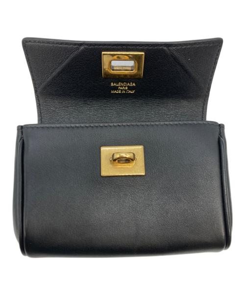 BALENCIAGA（バレンシアガ）BALENCIAGA (バレンシアガ) Rodeoフラップカードホルダー ブラックの古着・服飾アイテム