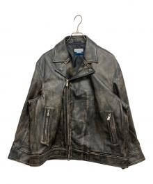 MAISON SPECIAL（メゾンスペシャル）の古着「Sheep Leather Tailored Double Rider Jacket」｜ブラック